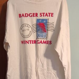 Badger State Winter Games Long Sleeve Tee - White